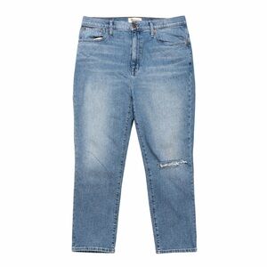 Madewell The High Rise Slim Boy Jeans Distressed Size 30